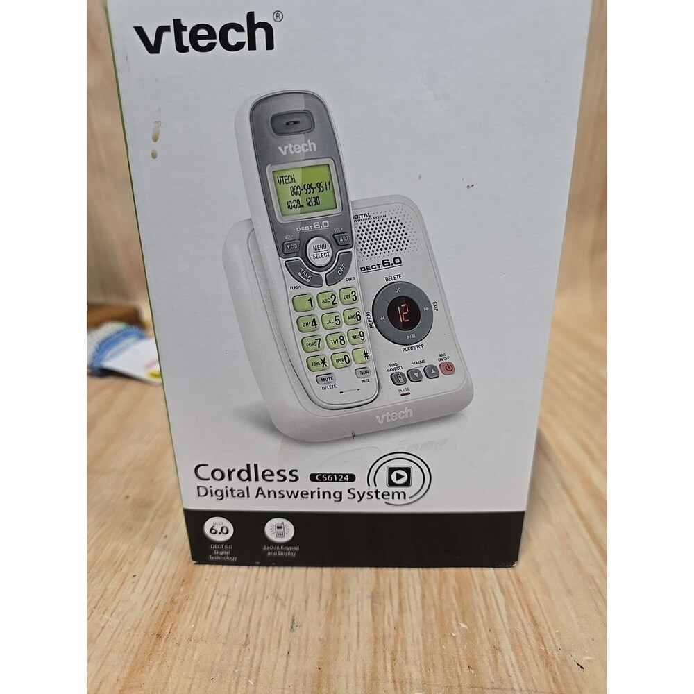 VTech CS6124 Cordless Answering System with Caller ID & Call Waiting NEW